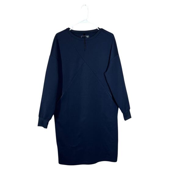 NWOT Game by Universal Standard Iris Spacer Sweatshirt Dress Size 2XS or US 6-8 - Picture 4 of 12